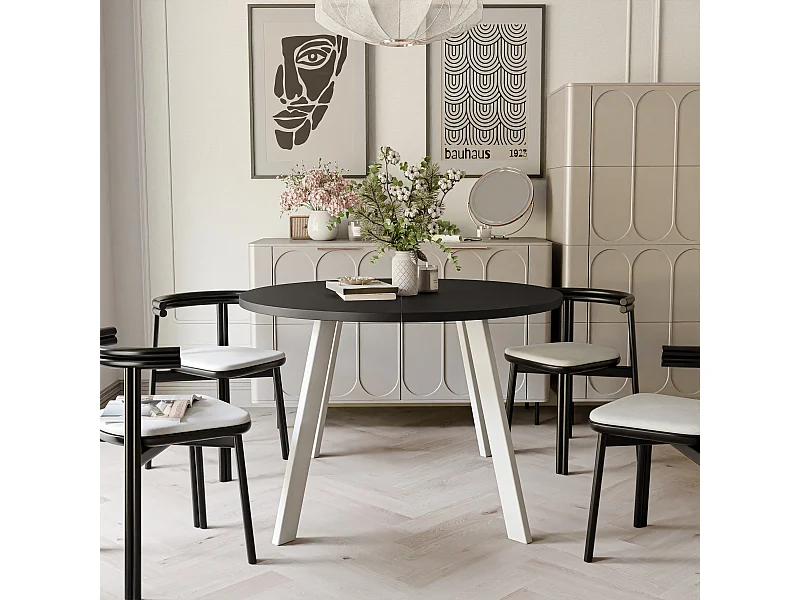Table extensible molet noir