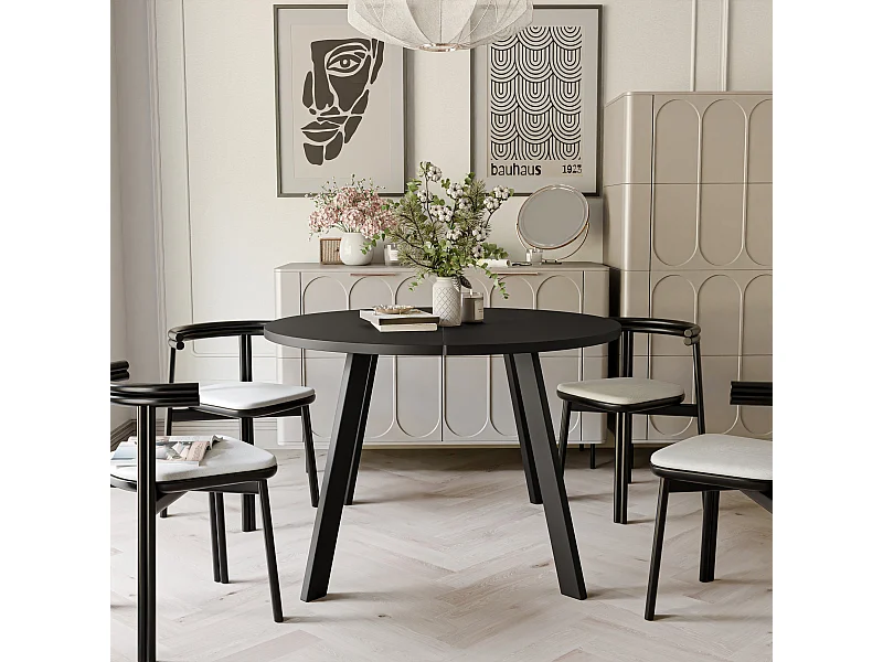 Table extensible molet noir