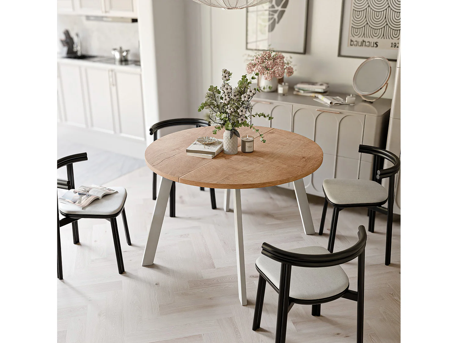 Table extensible chêne de Lefkas