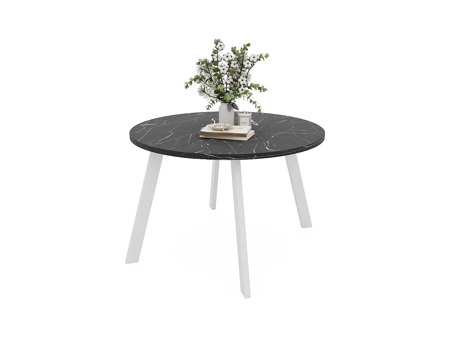 Table extensible grigia pietra