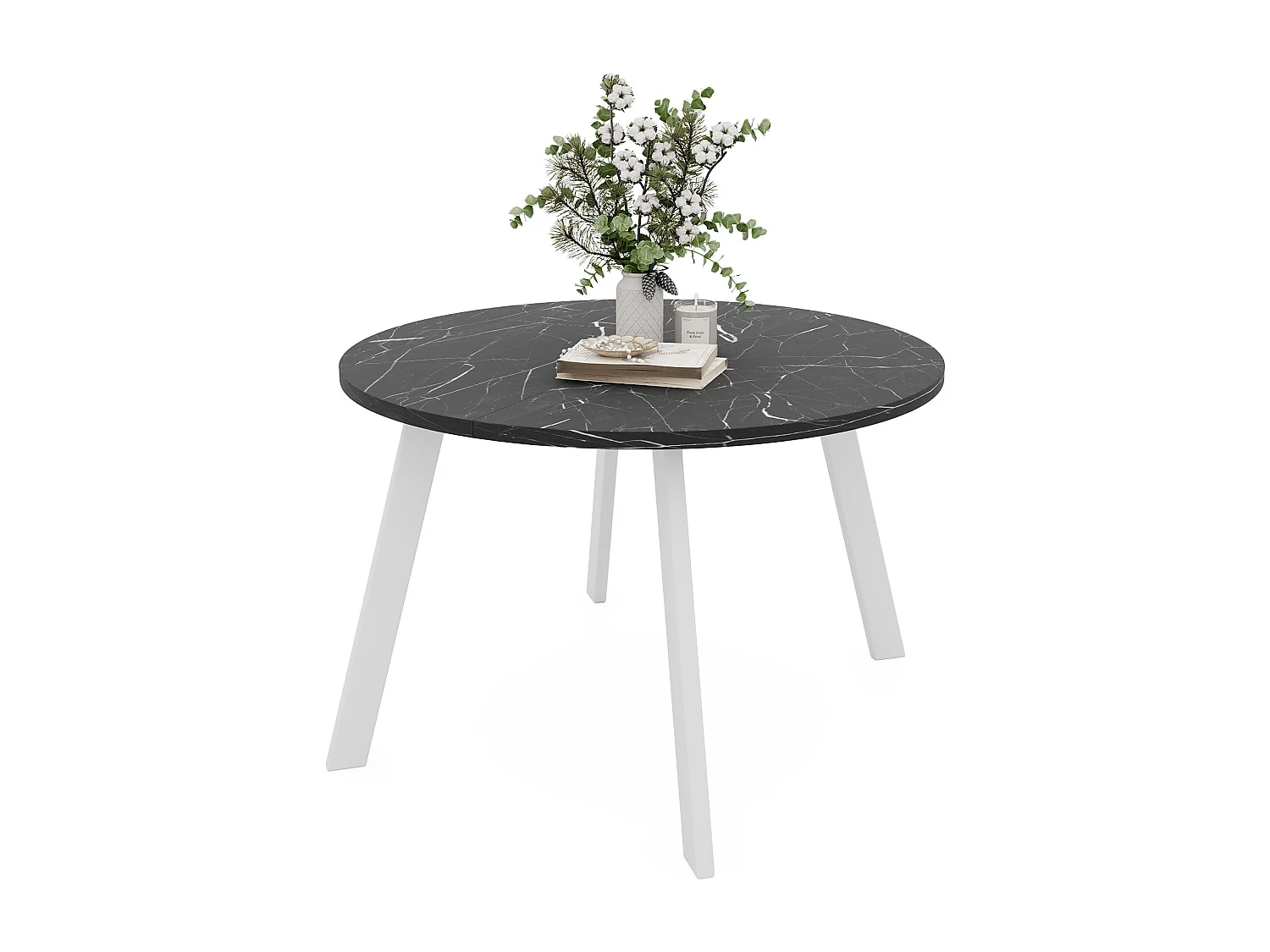 Table extensible grigia pietra