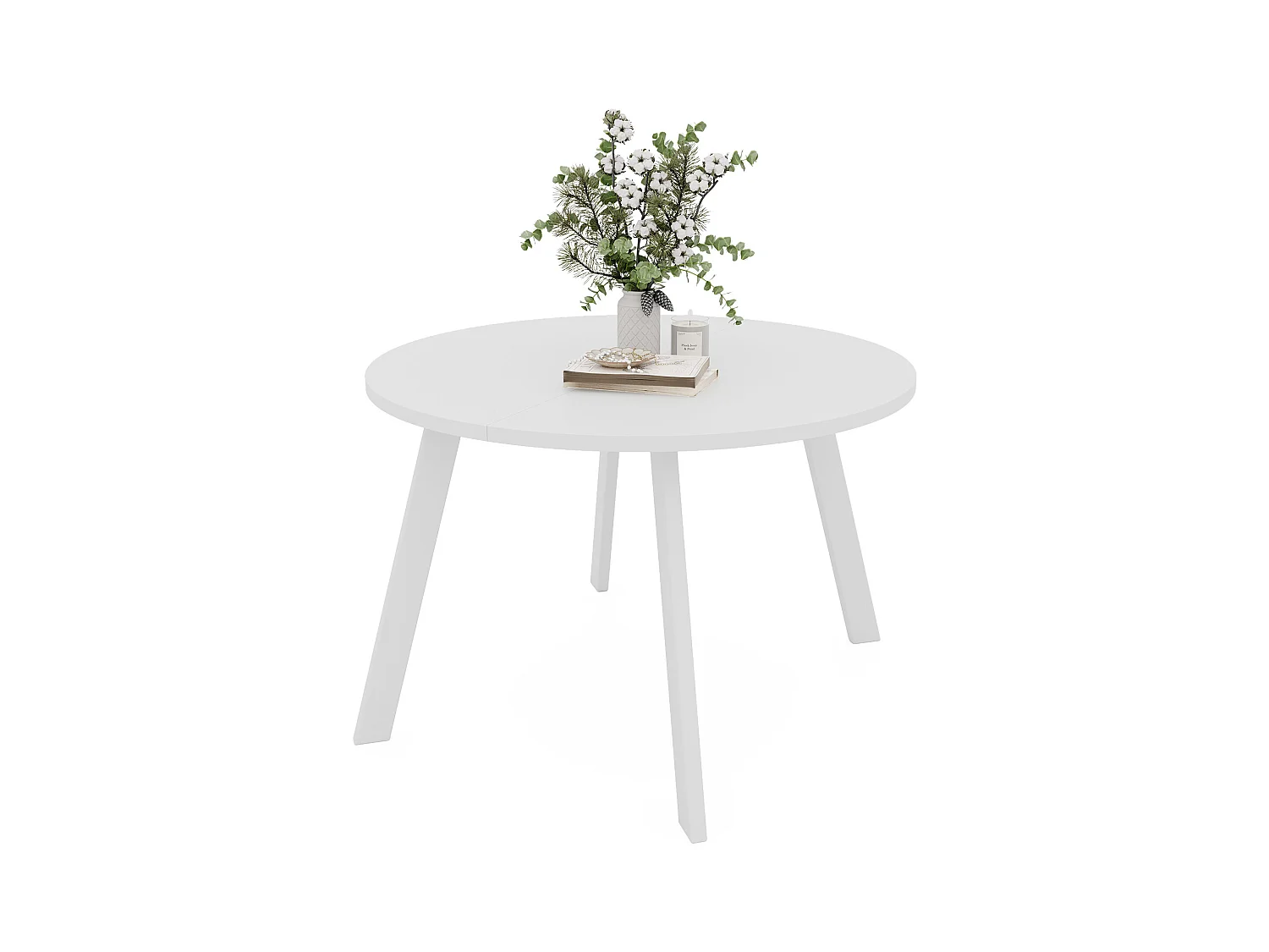 Table extensible blanc
