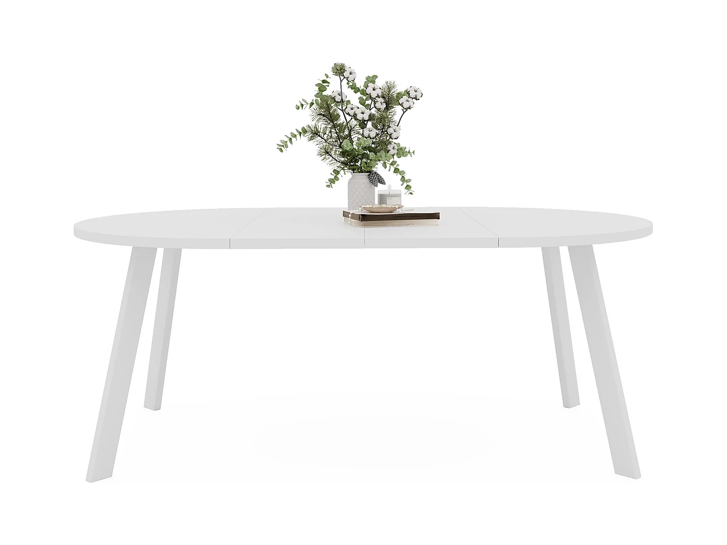 Table extensible blanc