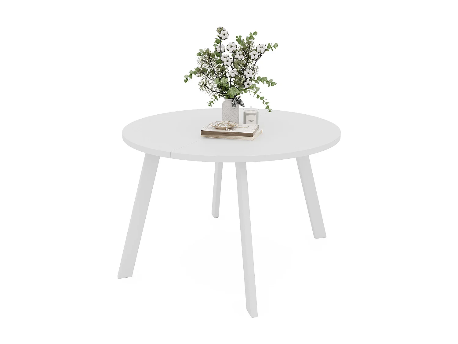 Table extensible blanc