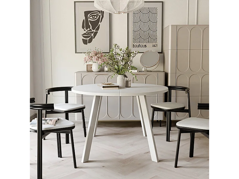 Table extensible blanc