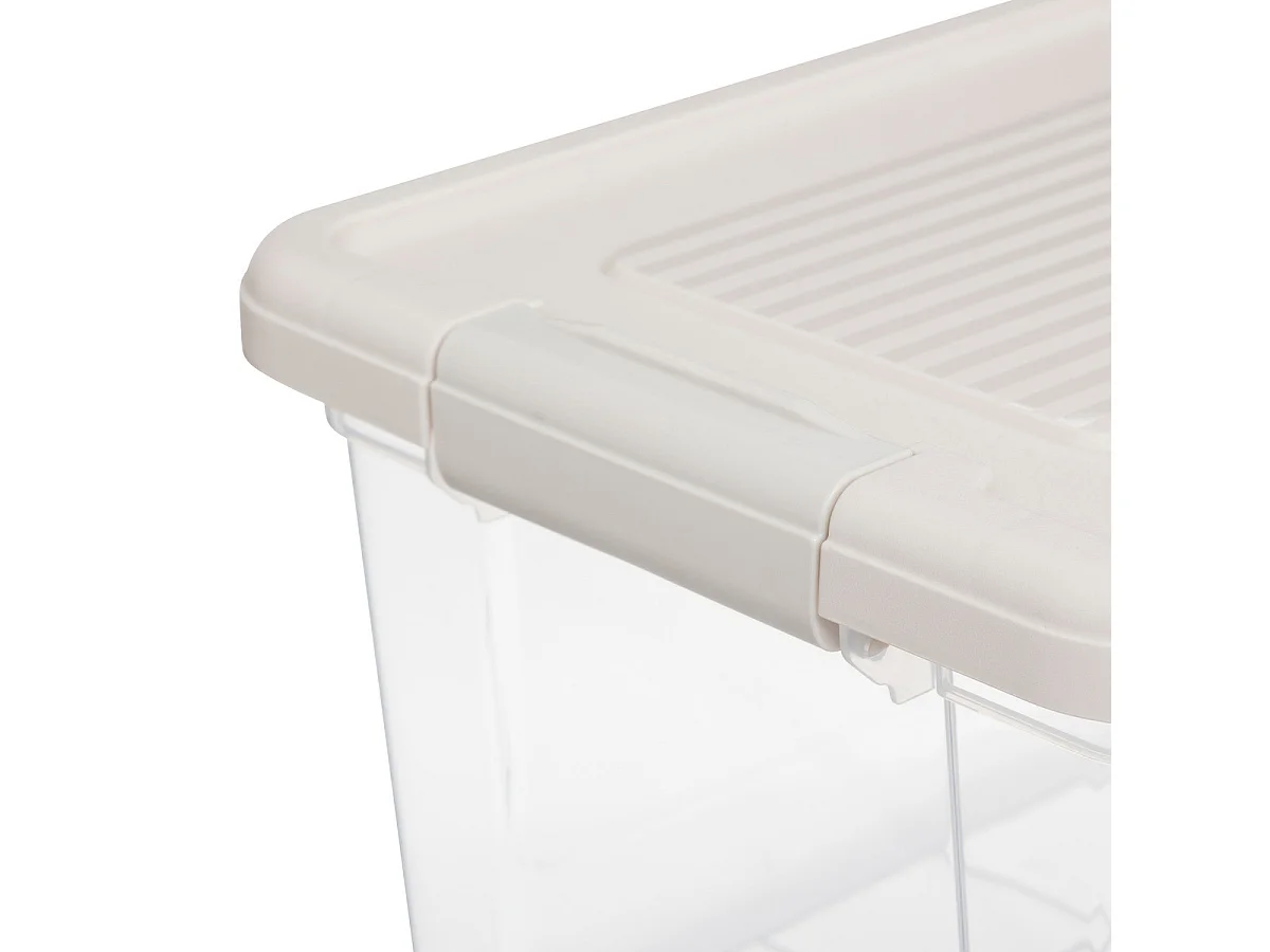 Lot de 3 Boîtes de Rangement "Tide'n" 9L Transparent