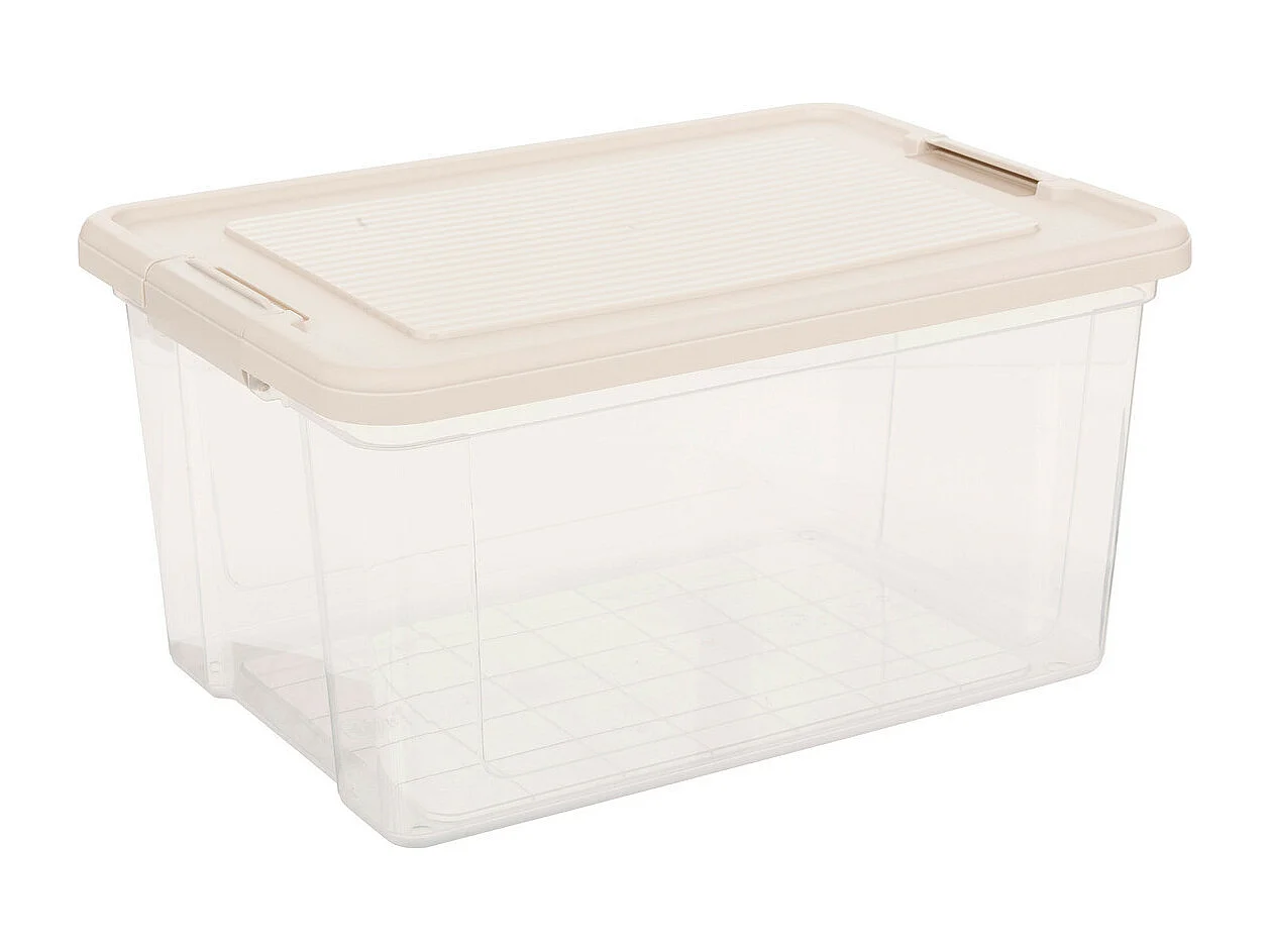Lot de 2 Boîtes de Rangement "Tide'n" 30L Transparent