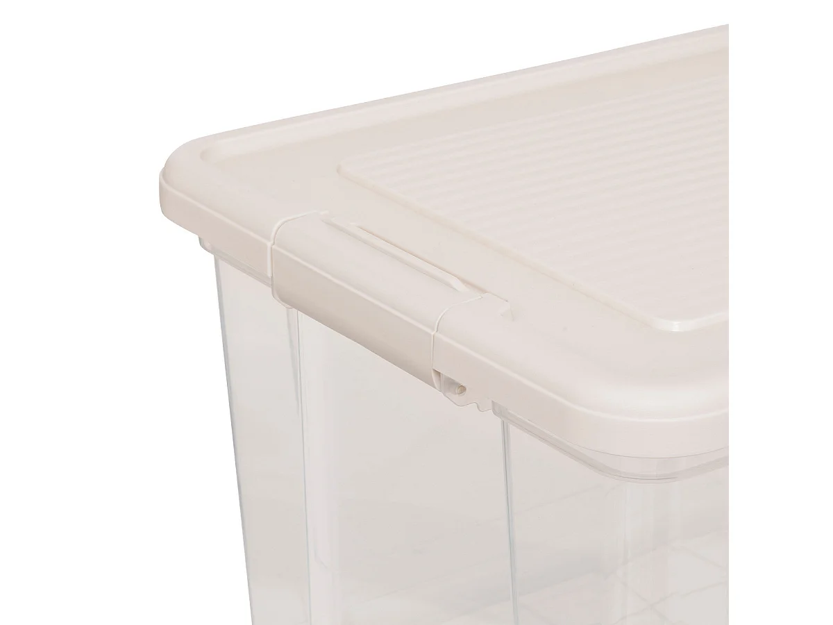 Lot de 2 Boîtes de Rangement "Tide'n" 30L Transparent