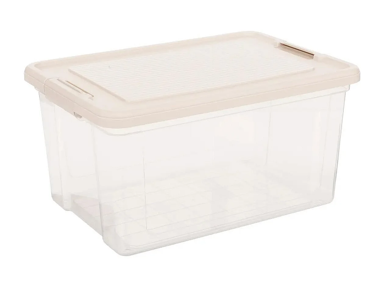 Lot de 2 Boîtes de Rangement "Tide'n" 30L Transparent