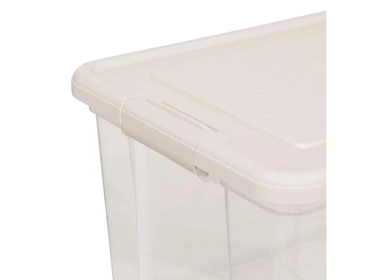 Lot de 2 Boîtes de Rangement "Tide'n" 30L Transparent