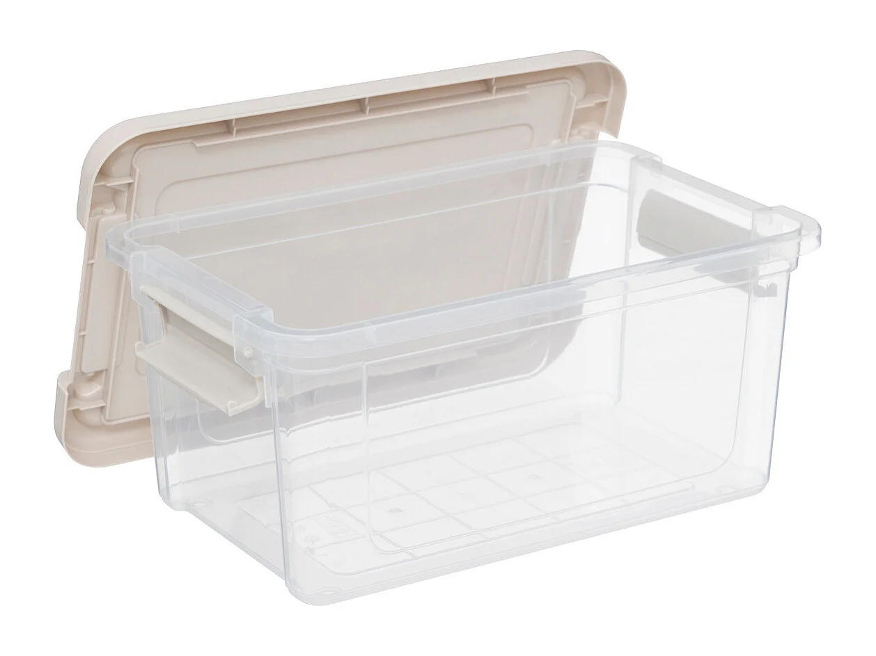 Lot de 3 Boîtes de Rangement "Tide'n" 5L Transparent