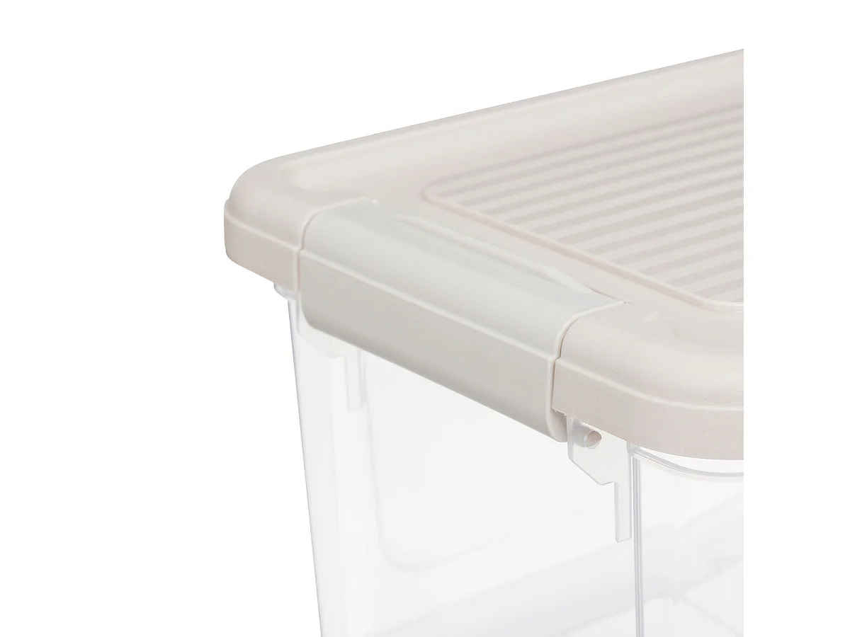 Lot de 3 Boîtes de Rangement "Tide'n" 5L Transparent