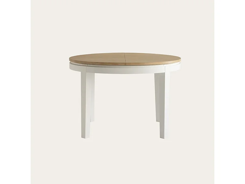 Table à manger extensible en bois massif naturel 160x78