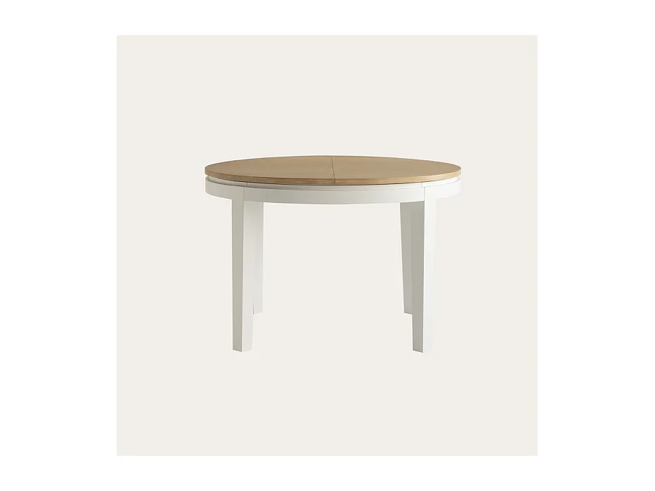 Table à manger extensible en bois massif naturel 160x78