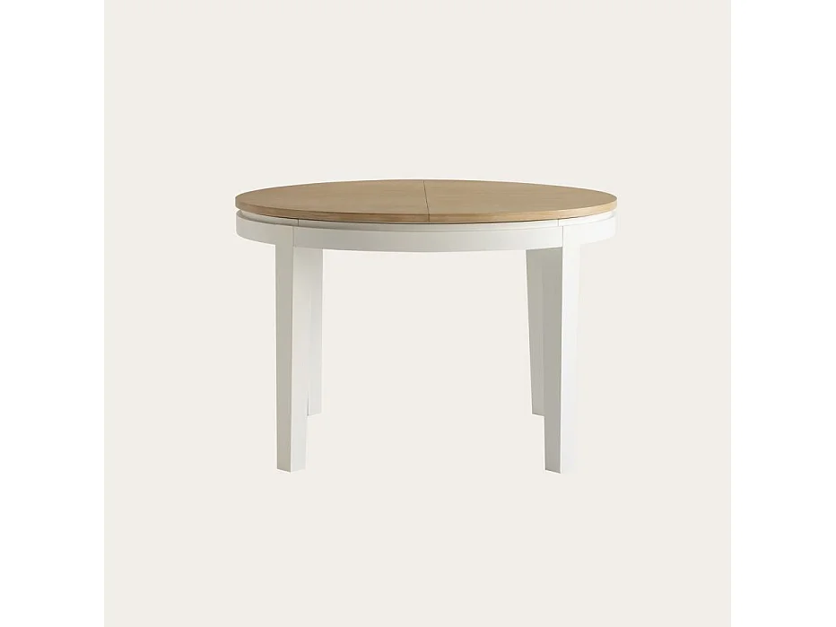 Table à manger extensible en bois massif naturel 160x78