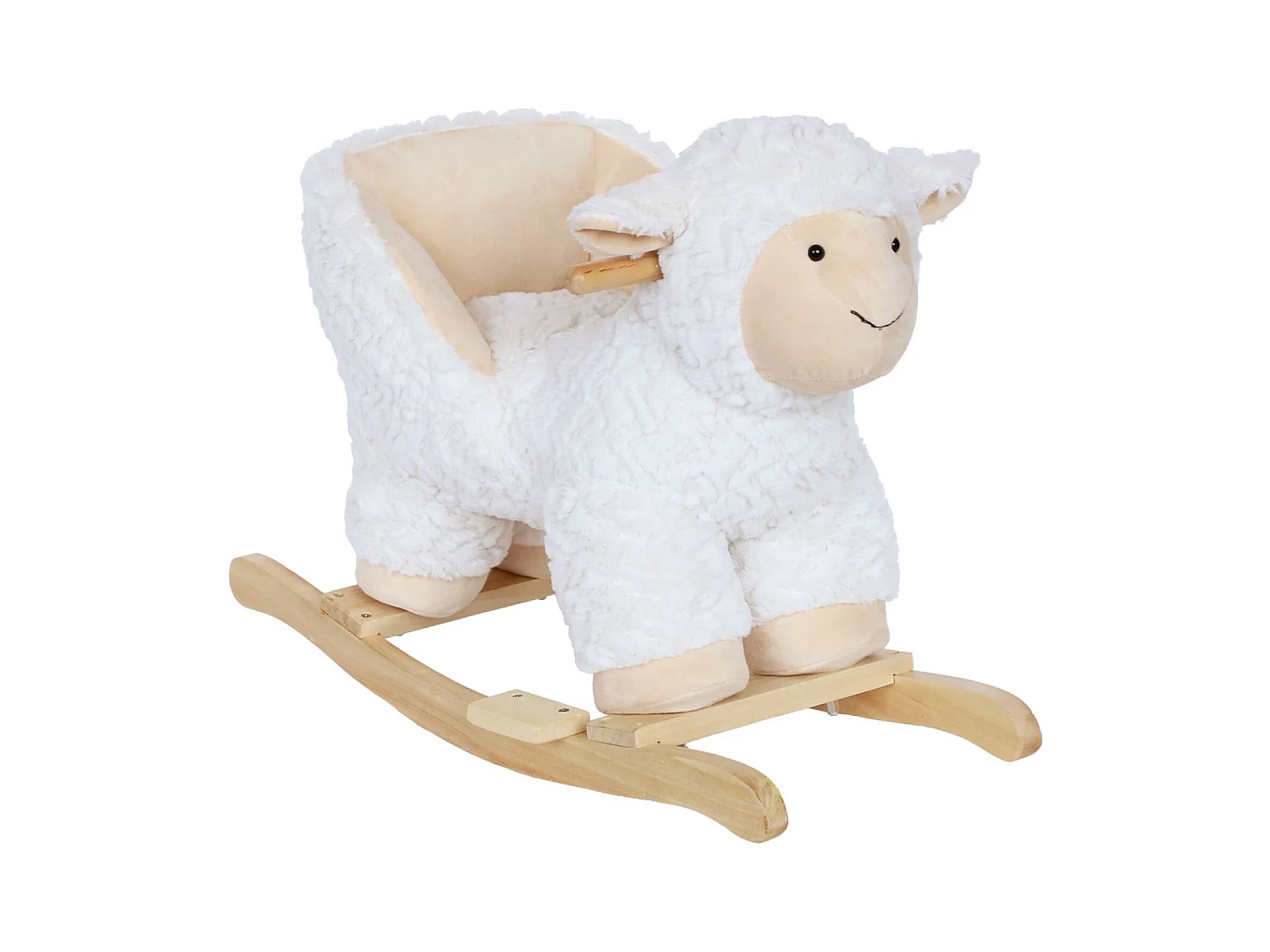 Pecorella a dondolo per bambini, bianco