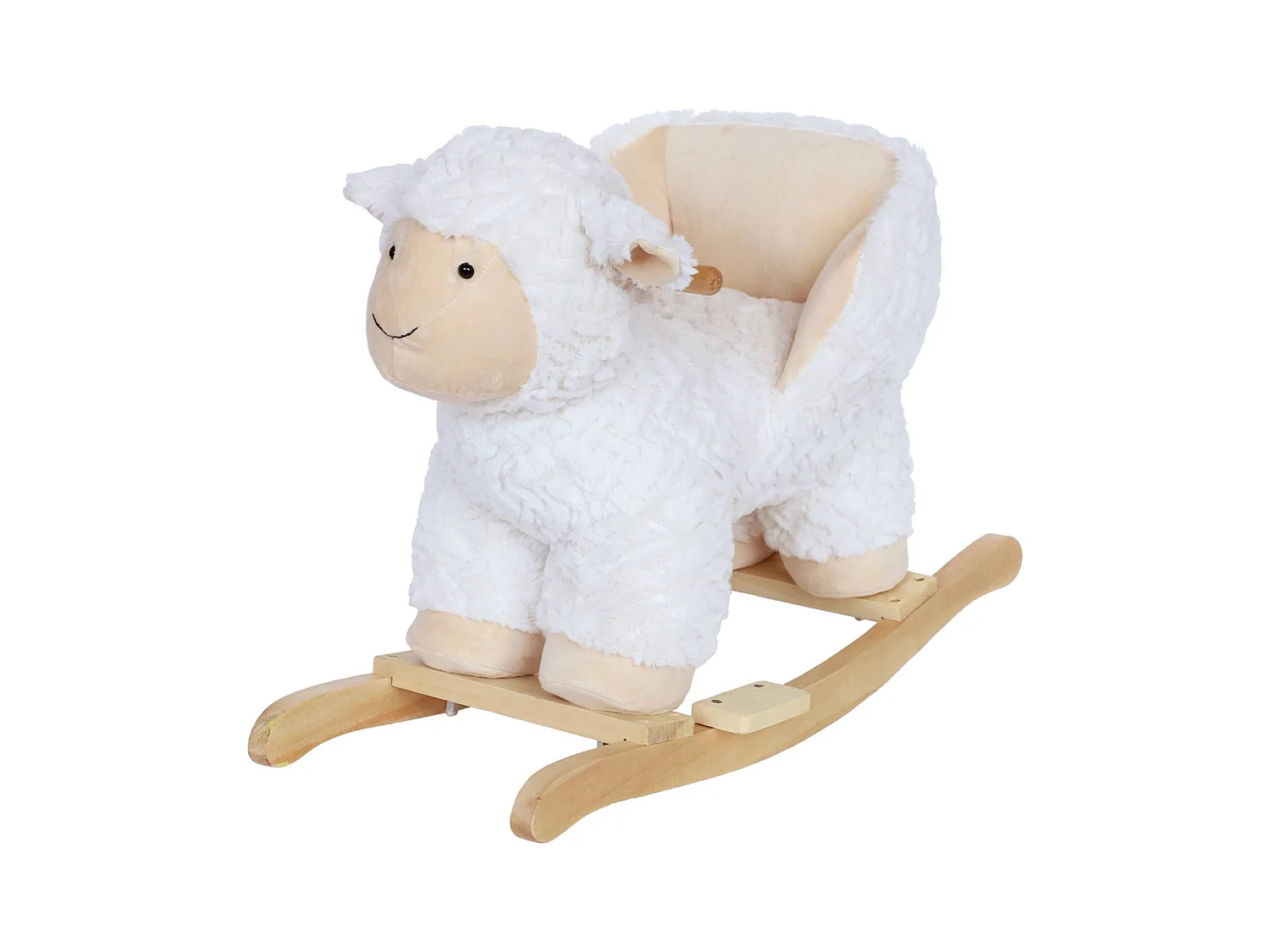 Pecorella a dondolo per bambini, bianco