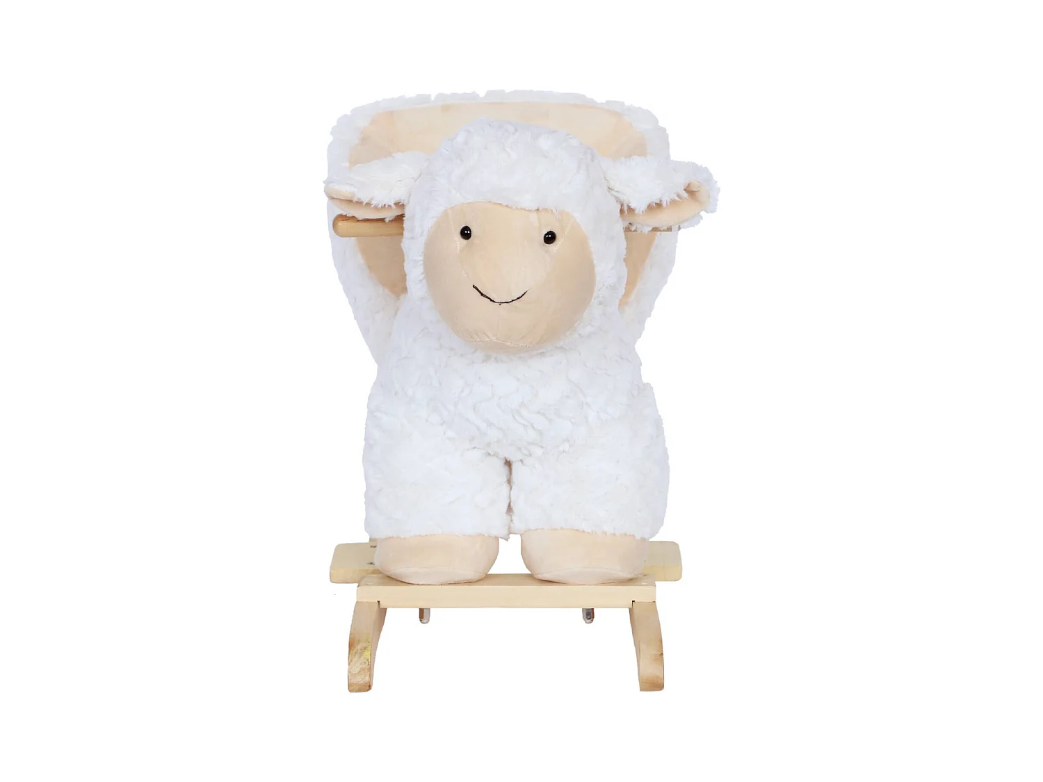 Pecorella a dondolo per bambini, bianco
