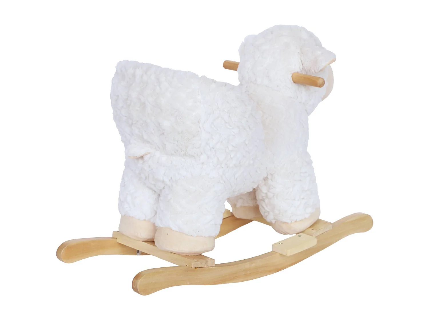 Pecorella a dondolo per bambini, bianco