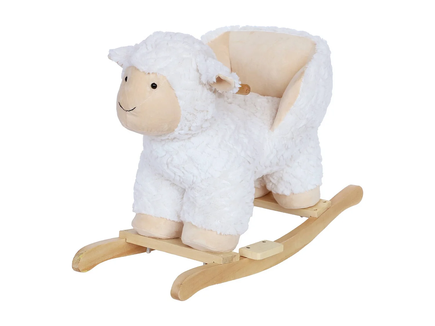 Pecorella a dondolo per bambini, bianco