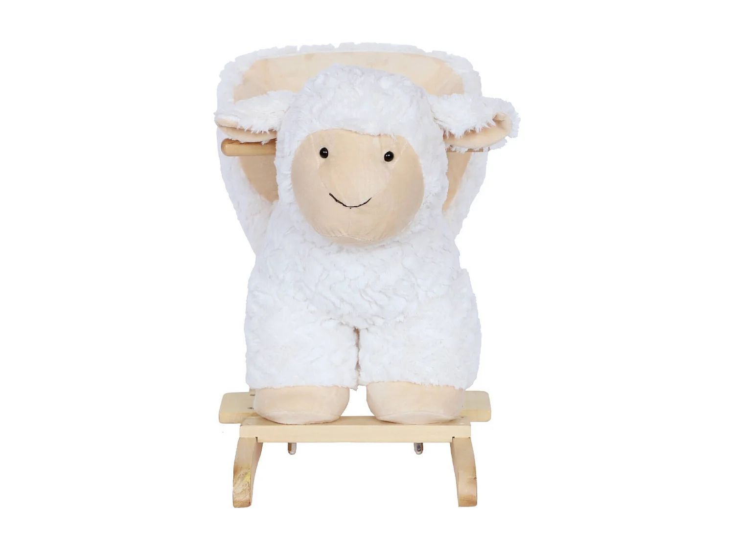 Pecorella a dondolo per bambini, bianco