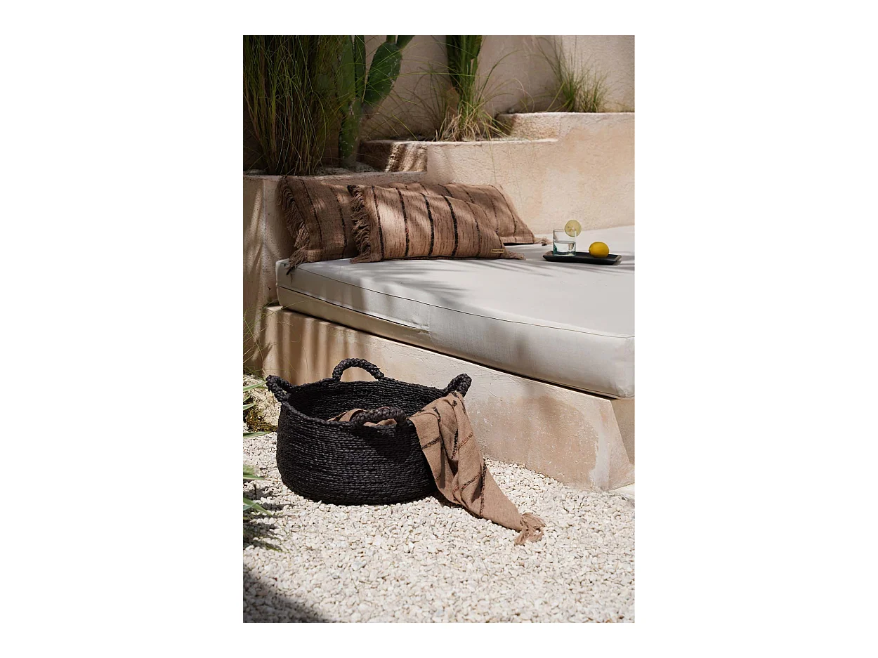 Les Quatre Mains Baskets – Schwarz – L