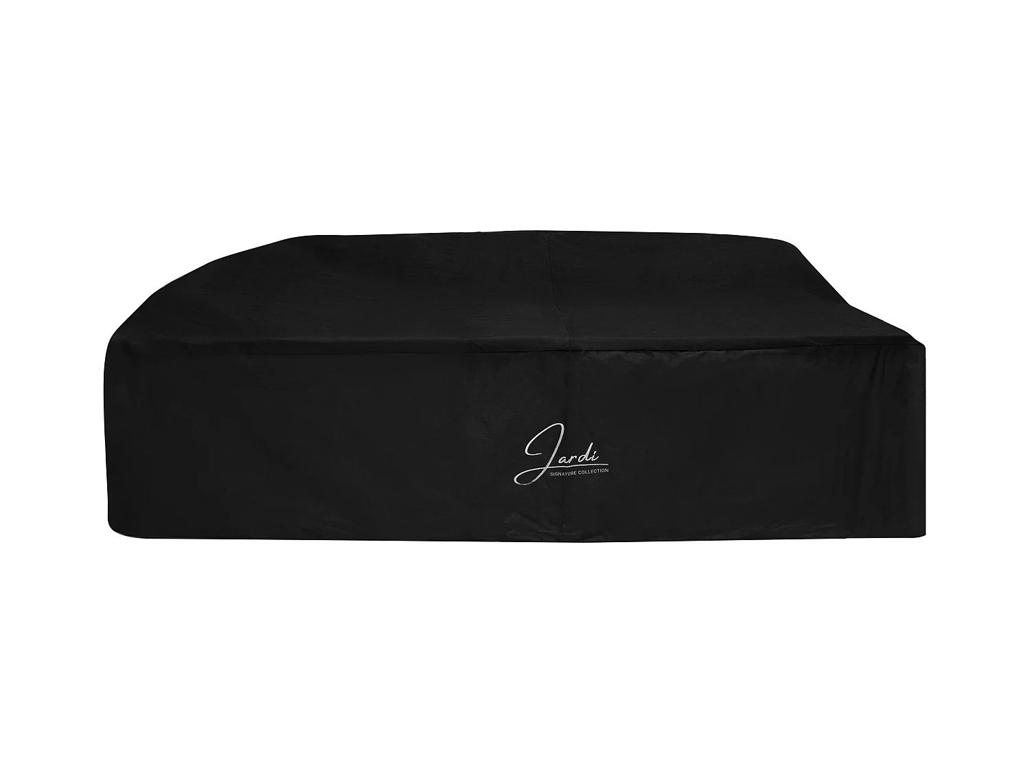 Sofa Esquinero para Exteriores con 2 Taburetes y Mesa - Blanco