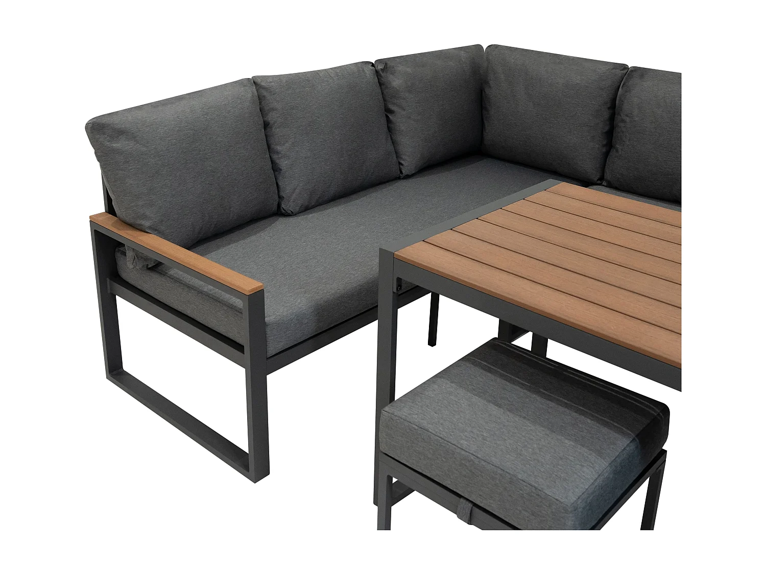 Zestaw narożny aluminiowy - imitacja drewna