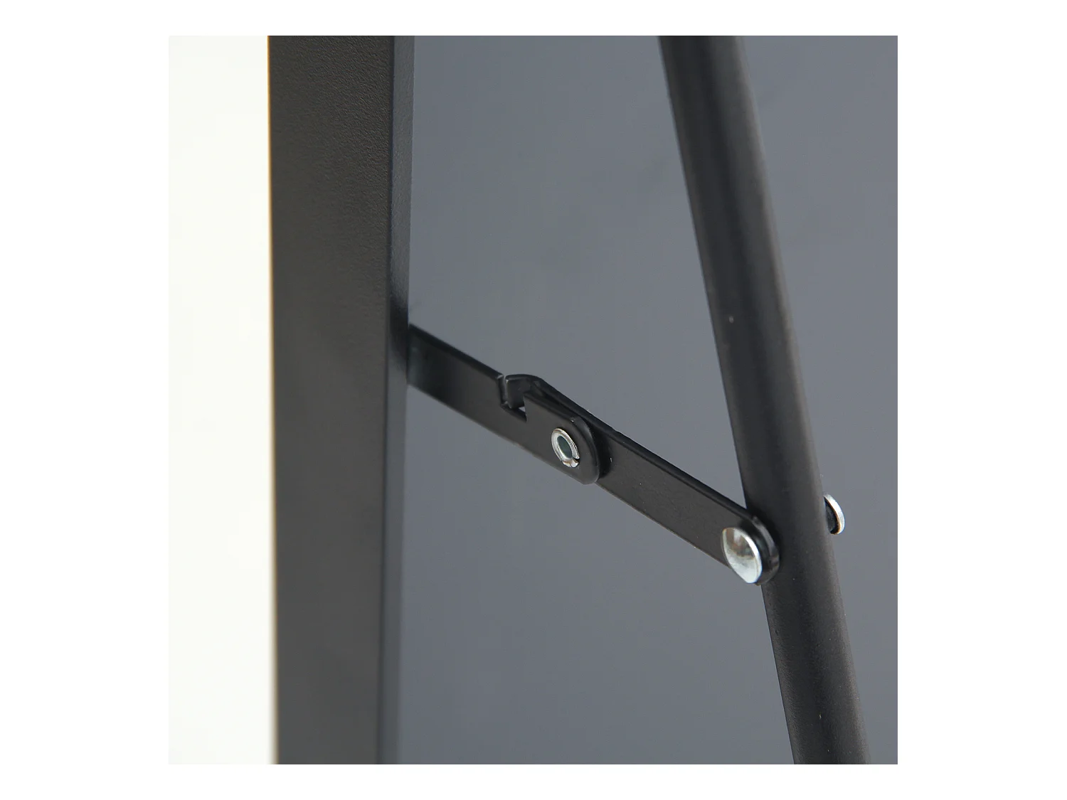 Espejo de cuerpo entero con marco fino negro 165 x 60 cm, espejo grande de pie, para dormitorio, vestidor y espejo de pared.