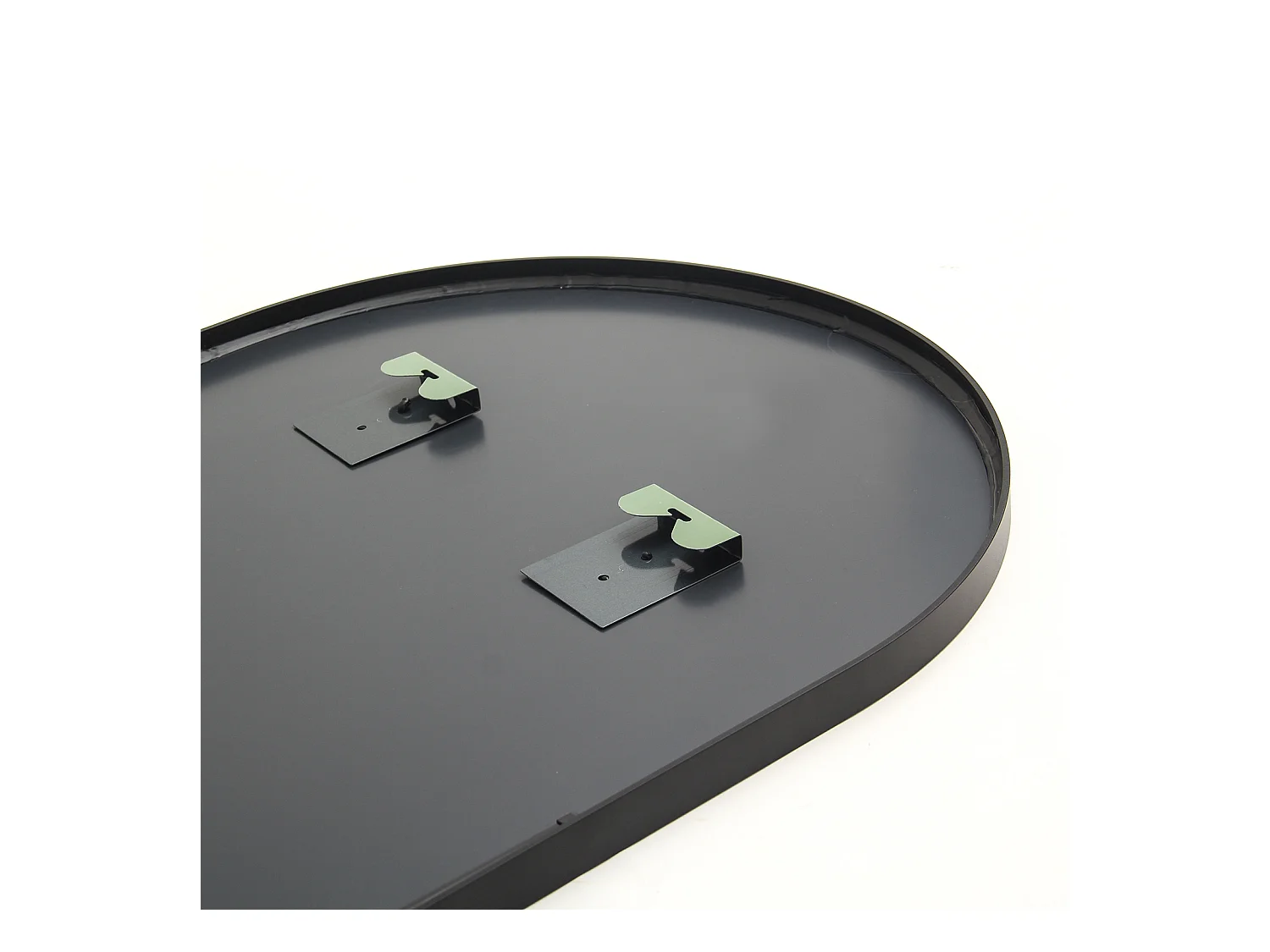 Espejo de cuerpo entero con marco fino negro 165 x 60 cm, espejo grande de pie, para dormitorio, vestidor y espejo de pared.