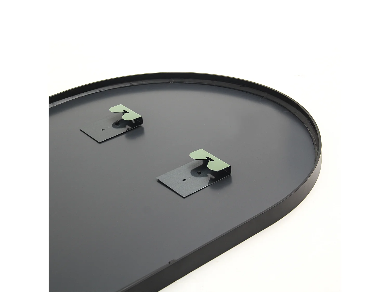 Espejo de cuerpo entero con marco fino negro, 165 x 60 cm, espejo grande de pie, para dormitorio, vestidor y espejo de pared.