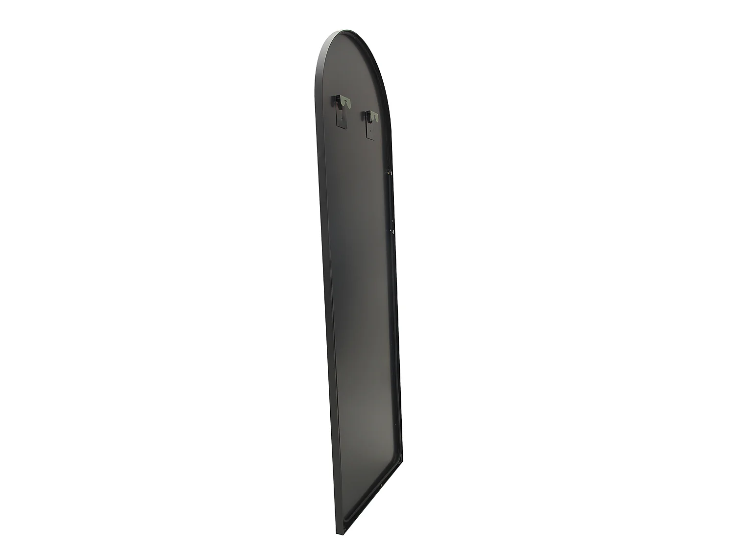 Miroir pleine longueur avec cadre fin noir 165 x 60 cm, grand miroir sur pied, chambre, dressing et miroir mural