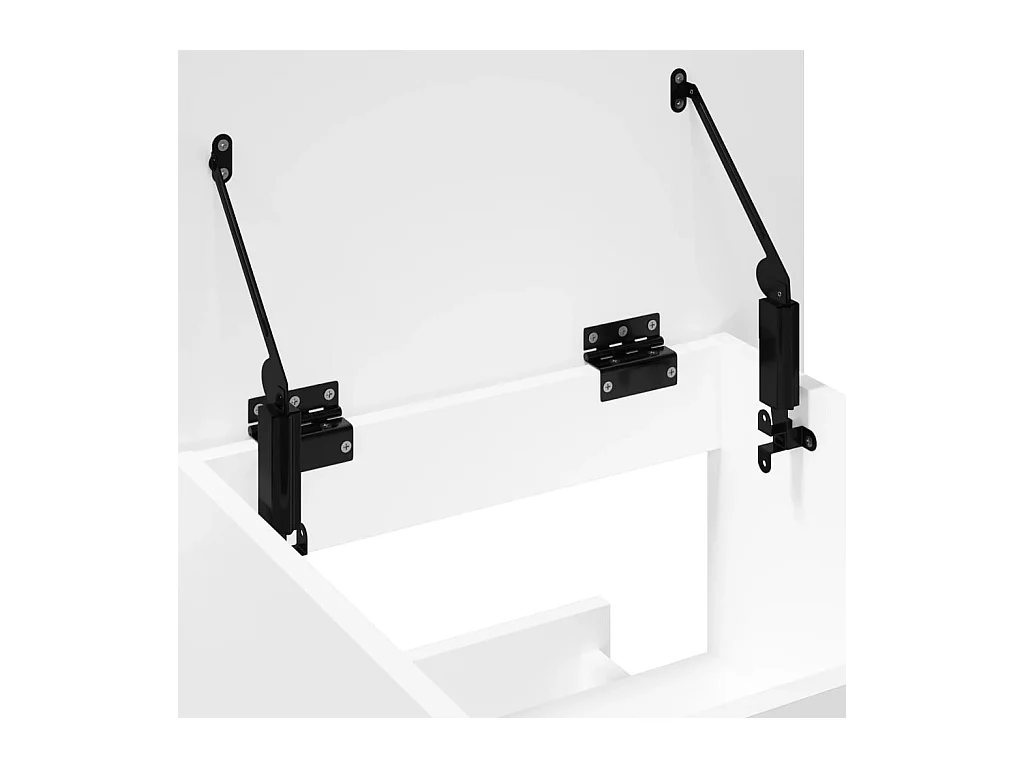 Pupitre et roues et tiroir blanc 55x55x107 cm bois d'ingénierie