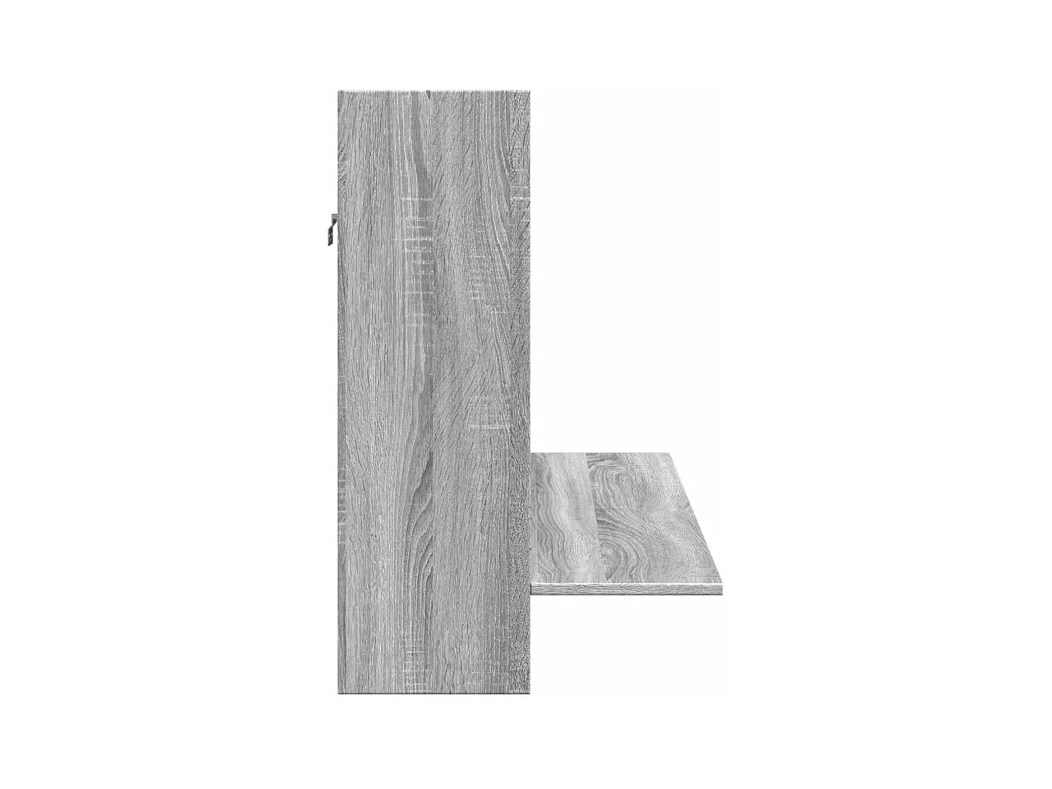 Scrivania a Parete Grigio Sonoma 105x48x75cm Legno Multistrato