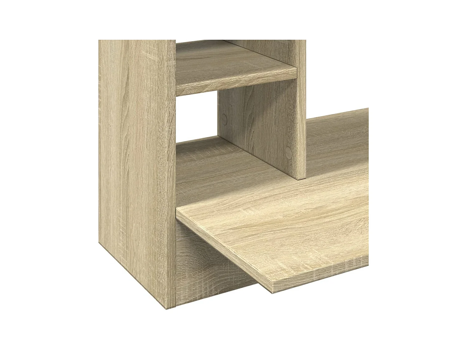 Bureau mural chêne sonoma 105x48x75 cm bois d'ingénierie