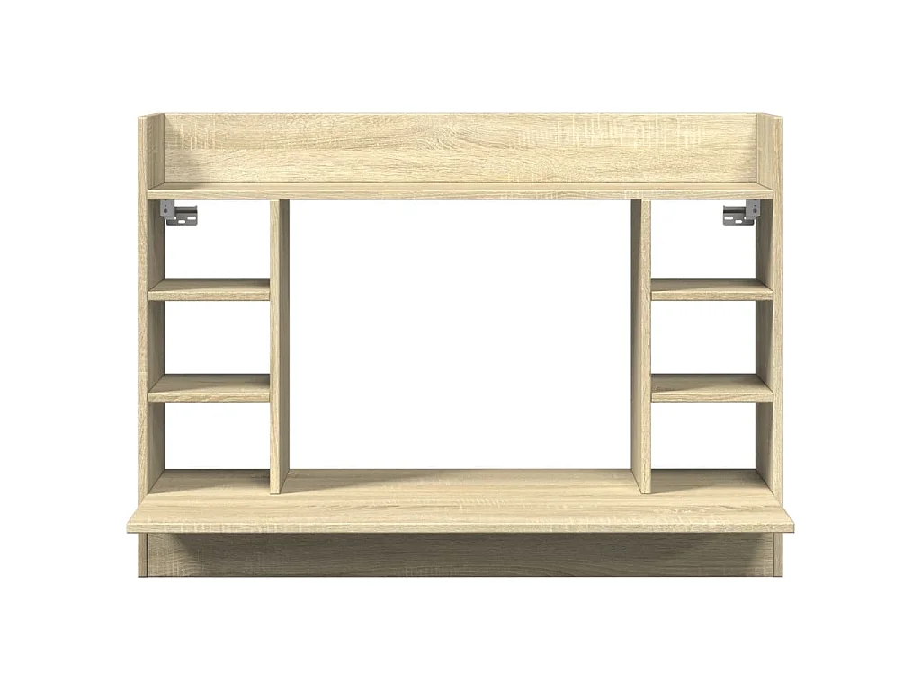 Bureau mural chêne sonoma 105x48x75 cm bois d'ingénierie
