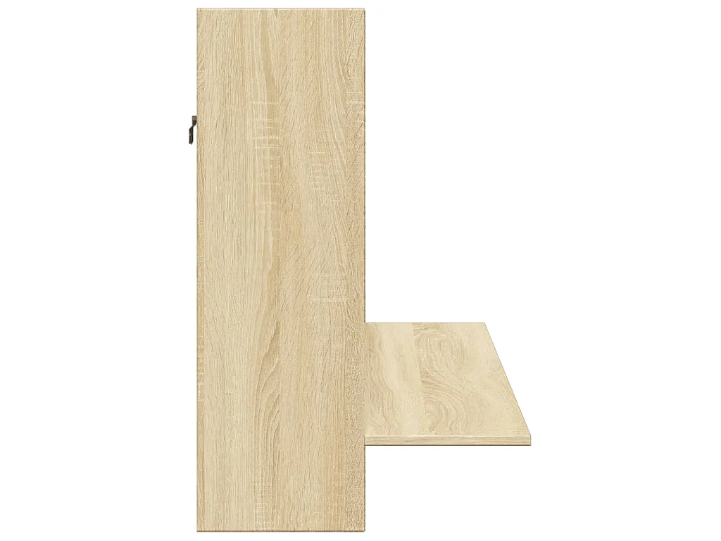 Bureau mural chêne sonoma 105x48x75 cm bois d'ingénierie