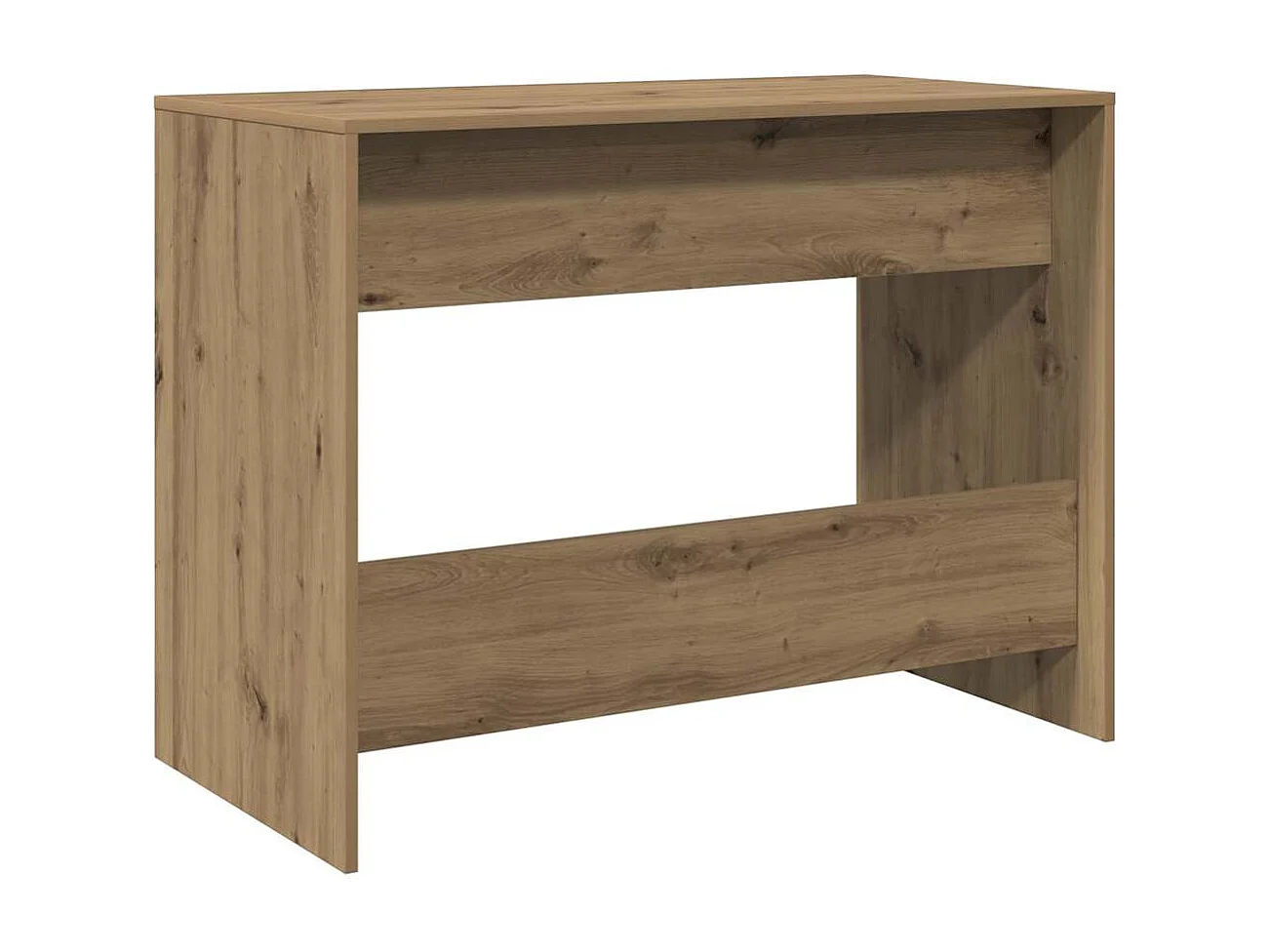 Bureau chêne artisanal 101x50x76,5 cm bois d'ingénierie