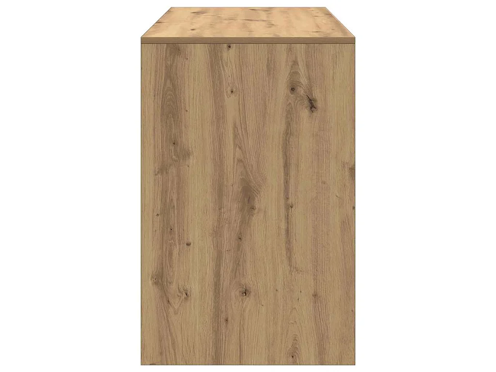 Bureau 101x50x76,5 cm bewerkt hout artisanaal eikenkleur