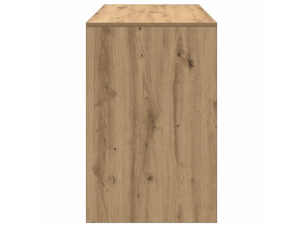 Bureau chêne artisanal 101x50x76,5 cm bois d'ingénierie