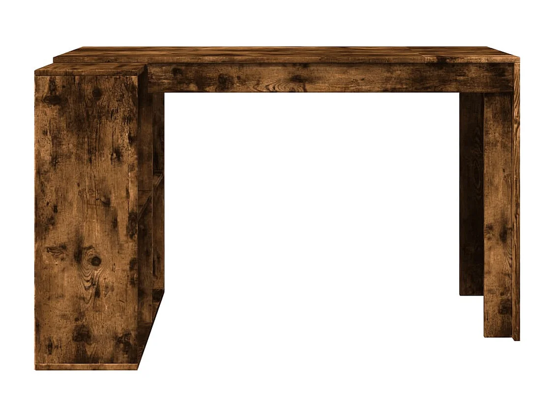 Bureau chêne fumé 123,5x73,5x75 cm bois d'ingénierie