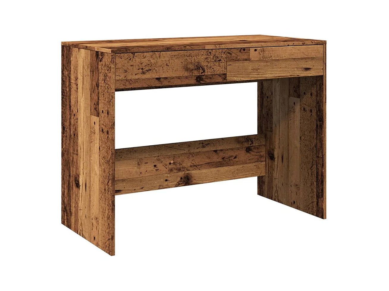 Bureau vieux bois 101x50x76,5 cm bois d'ingénierie