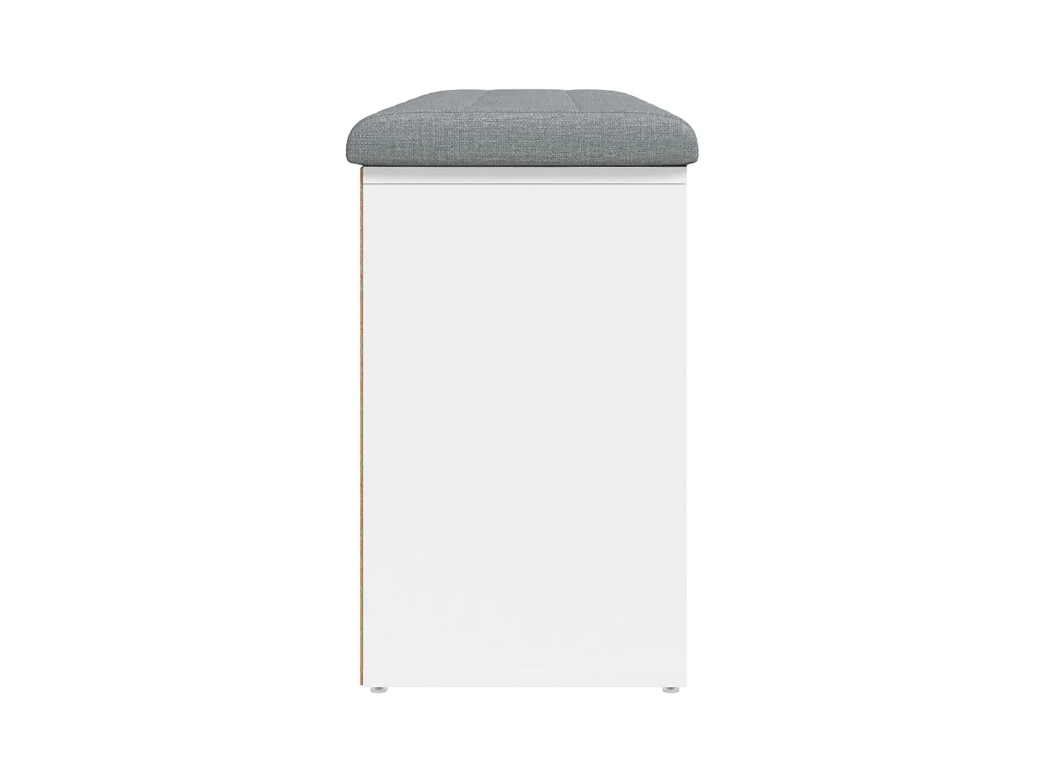 Banc à chaussures Blanc 102x32x50 cm Bois d'ingénierie