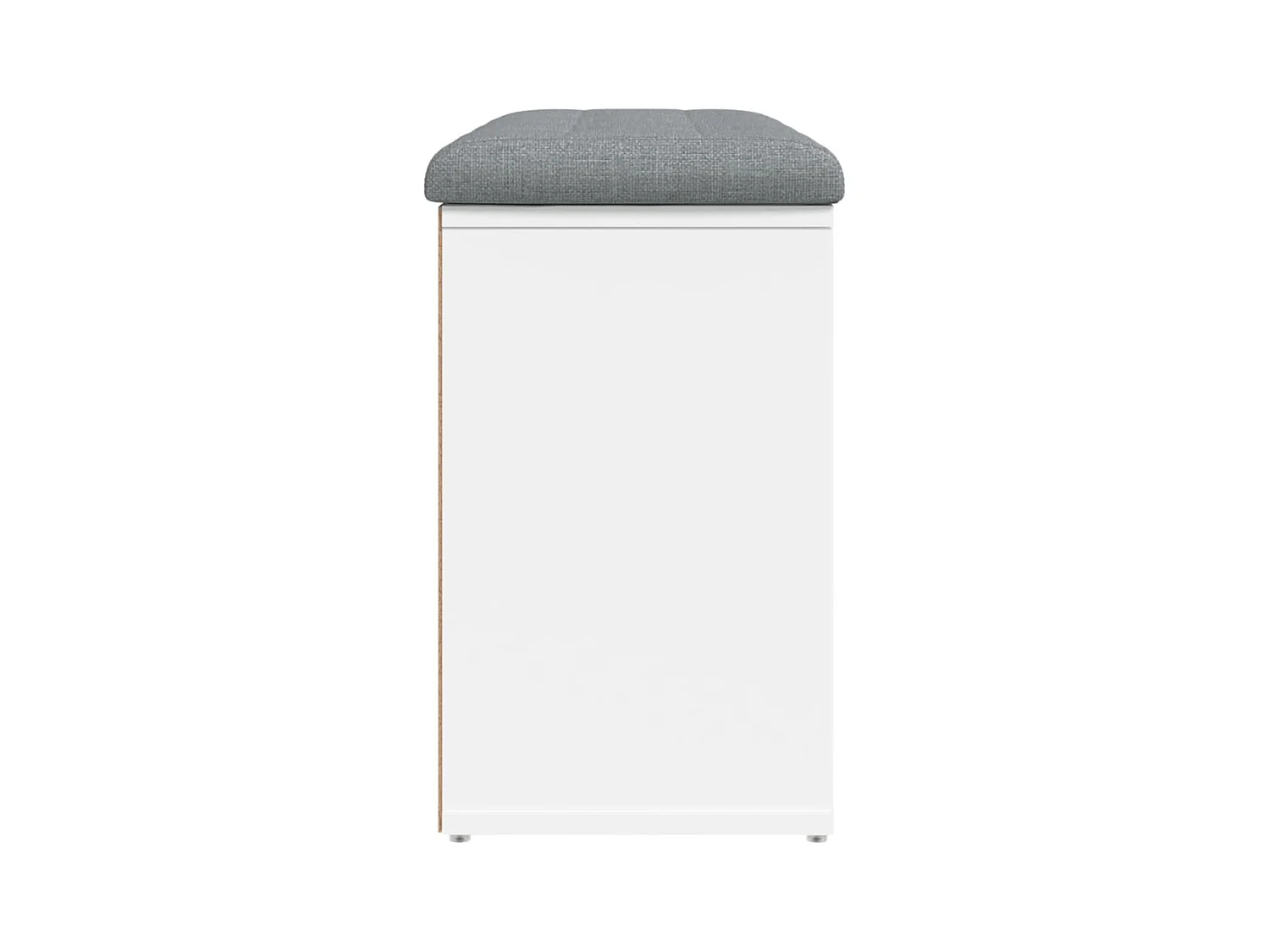 Banco zapatero madera de ingeniería blanco 82x32x50 cm