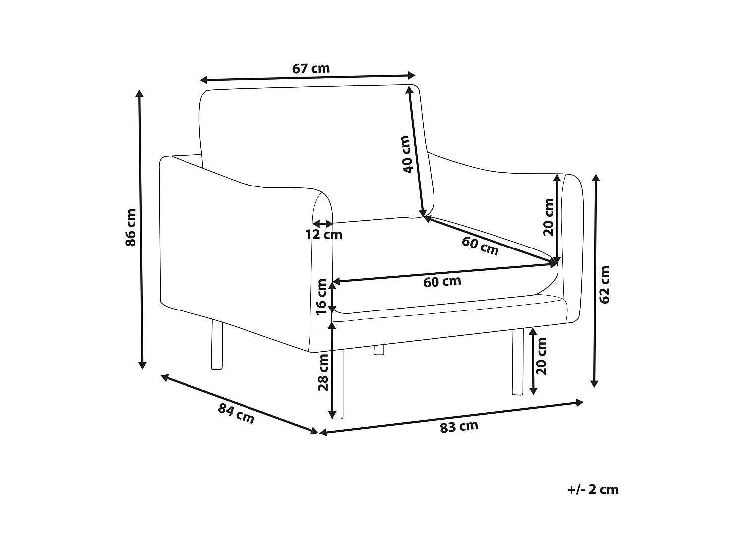 Fauteuil VINTERBRO Tissu Beige clair