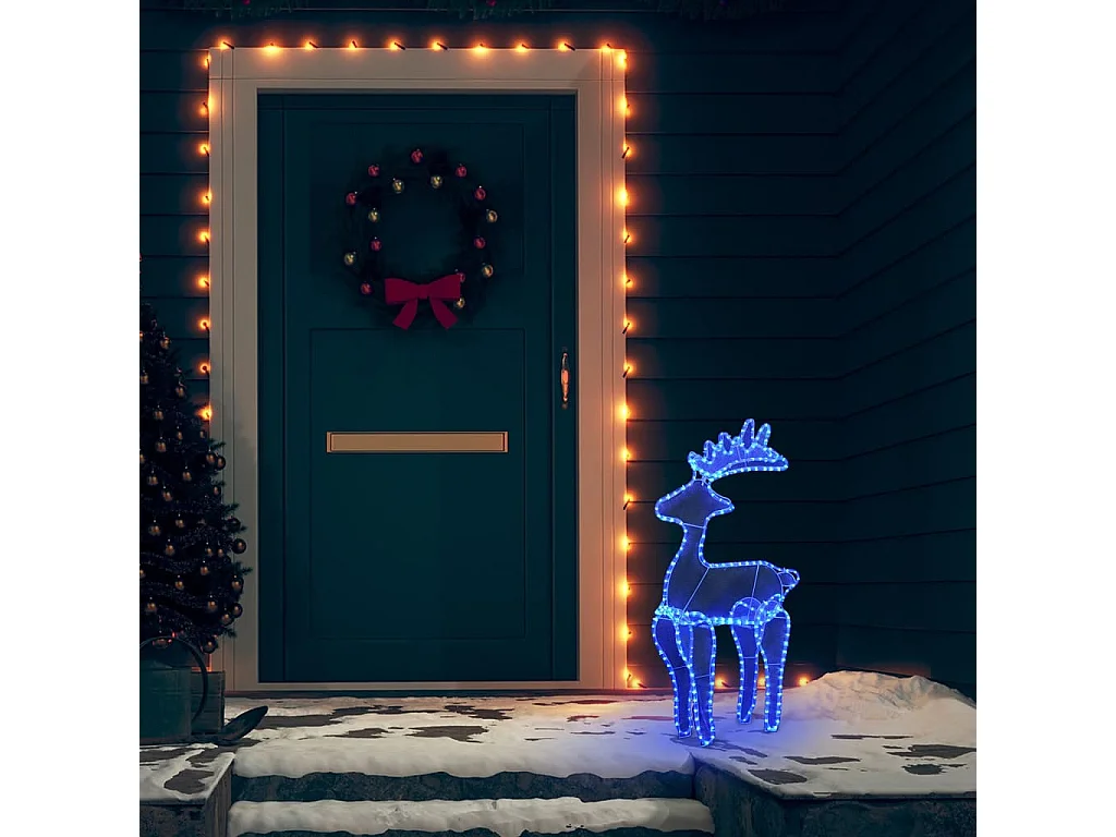 Reno de Navidad con malla 306 LED 60x24x89 cm