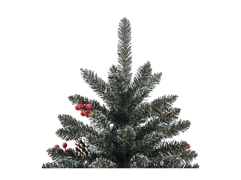 Albero di Natale Artificiale con Base Verde 150 cm PVC