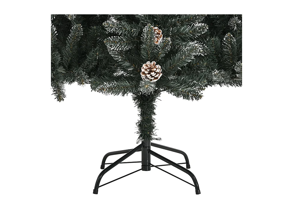 Albero di Natale Artificiale con Base Verde 150 cm PVC