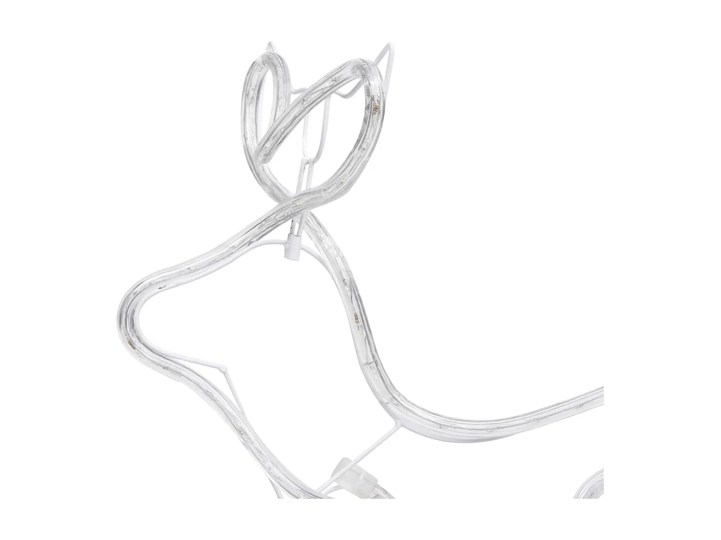 Decoração de Natal rena e trenó de exterior 252 luzes LED