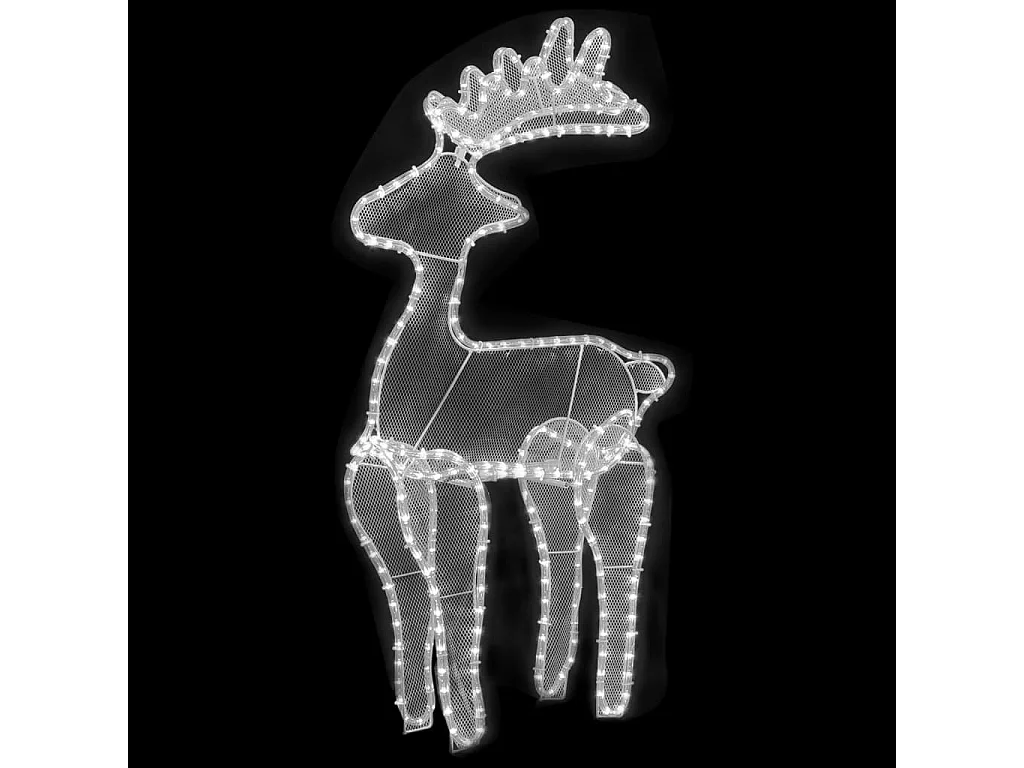 Decorazione Natalizia Renna in Rete con 306 LED 60x24x89cm